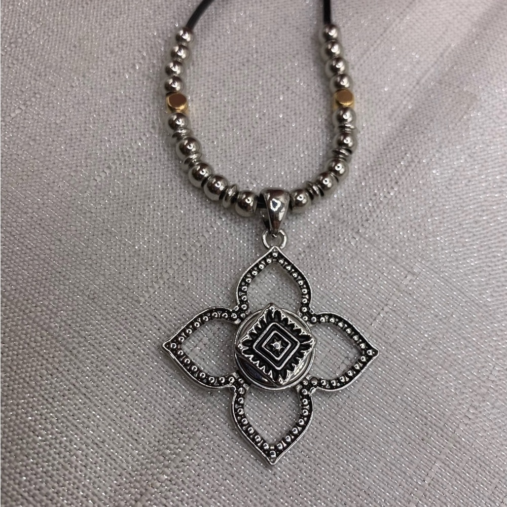 PETITE CHARM - Leather & Bead - Ginger Snaps & Co. Necklace and Charm 12mm/13mm